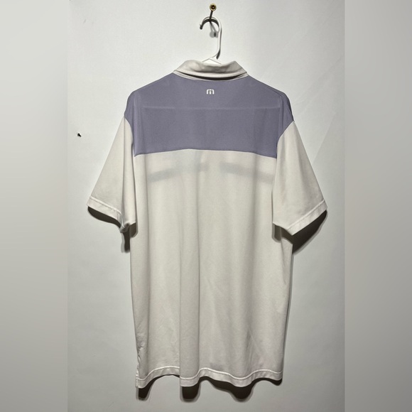 Travis Mathew Purple & White Golf Polo Size XL - Picture 2 of 4